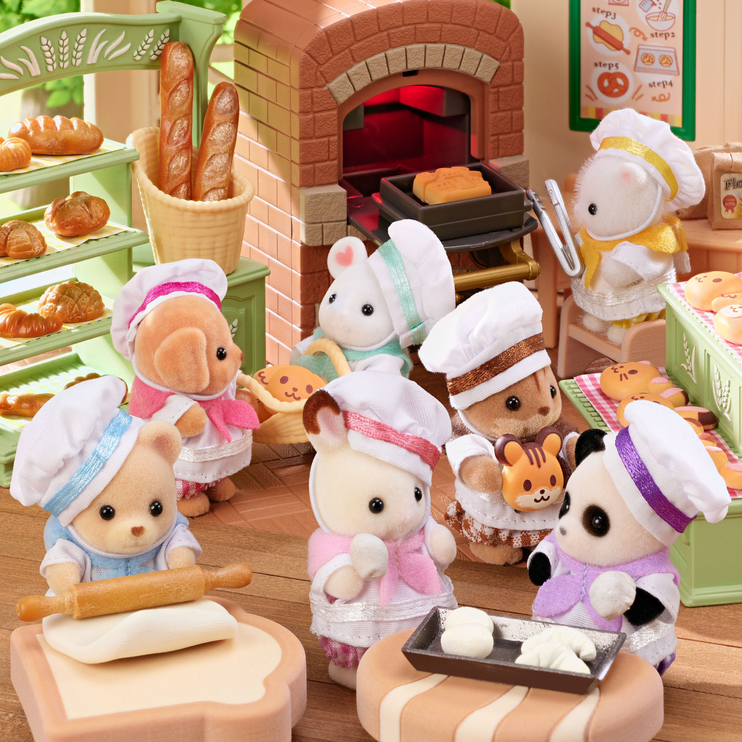 【スーパーセール】 にぎやか赤ちゃんパン屋さん / シルバニア - 人形・家具 テープ・マスキングテープ
