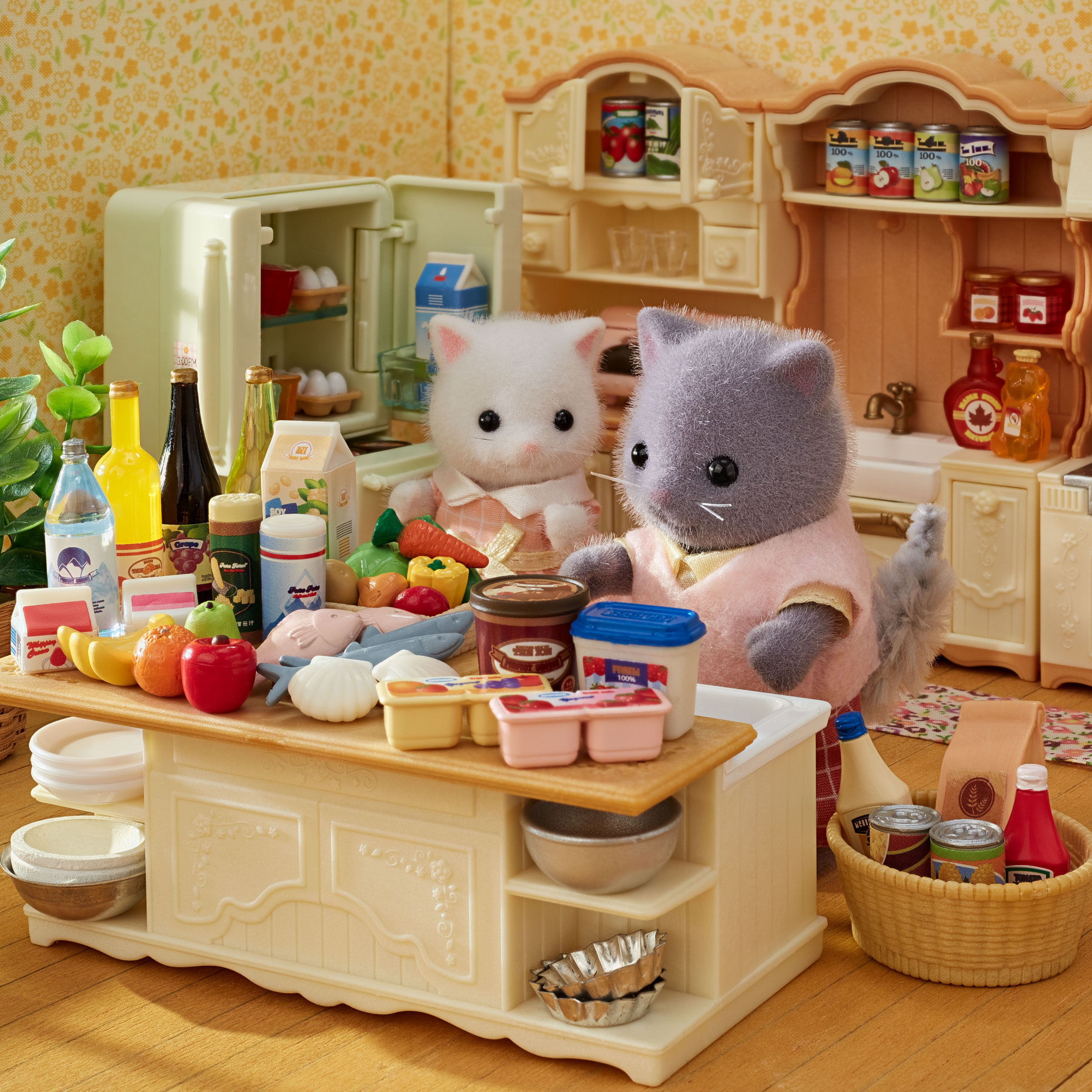 シルバニア　新品食材 おいしい食材セット-シーフード・調味料・缶詰- / 小物・パーツ