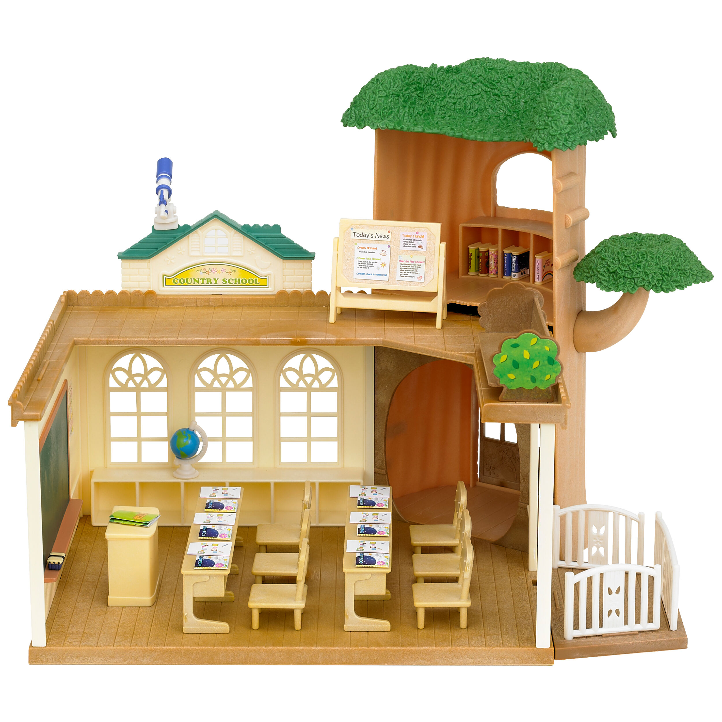 みんなが待ってた！＼再入荷待ち／人気ランキング 森の木の学校 / ほいくえん・ようちえん・学校 - シルバニア クリアファイル