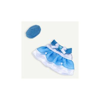 女の子のドレス（ベレー帽・ブルー）