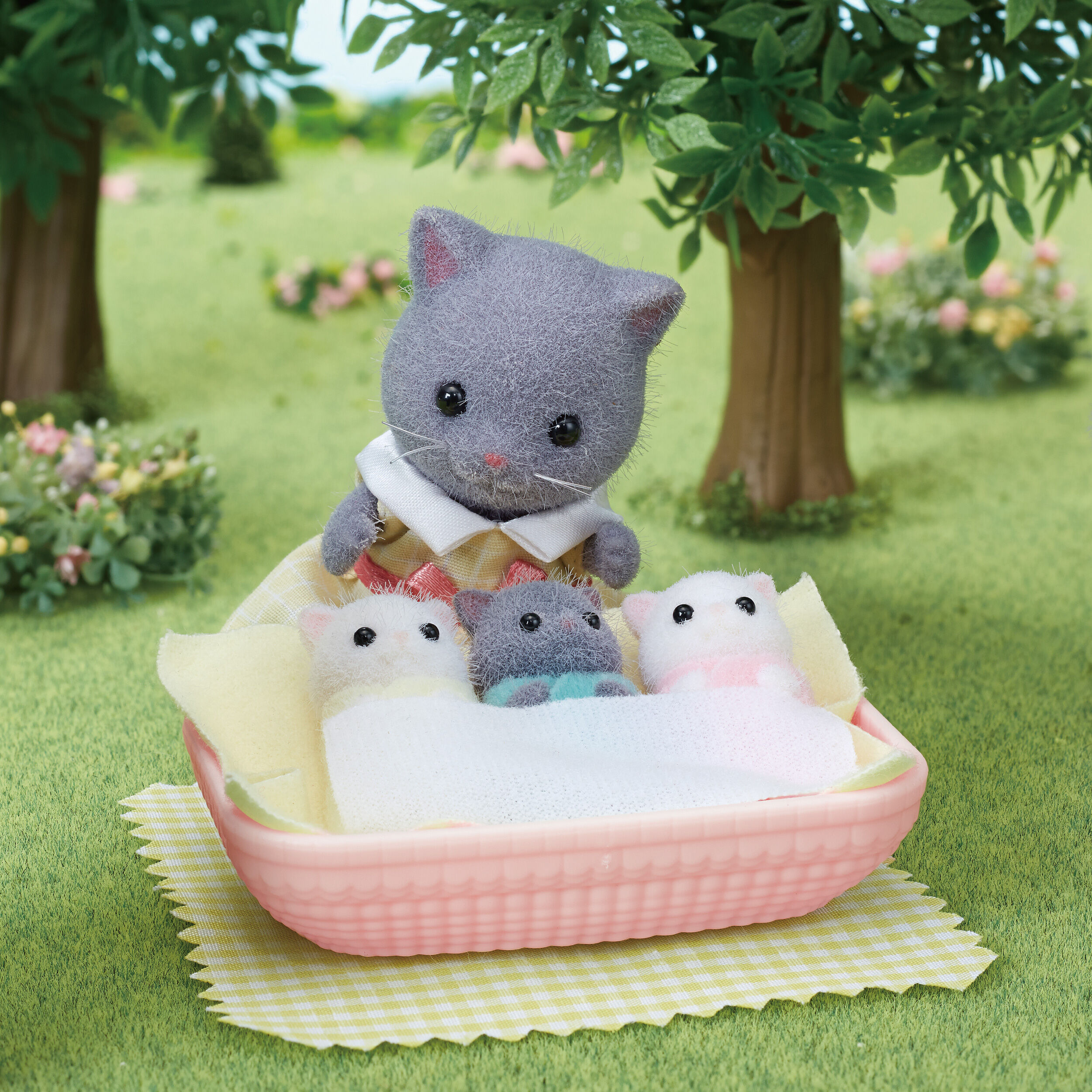 【１２体】シルバニア　ペルシャネコのみつごちゃん　小さい赤ちゃん ペルシャネコのみつごちゃん / 赤ちゃん - シルバニアファミリー