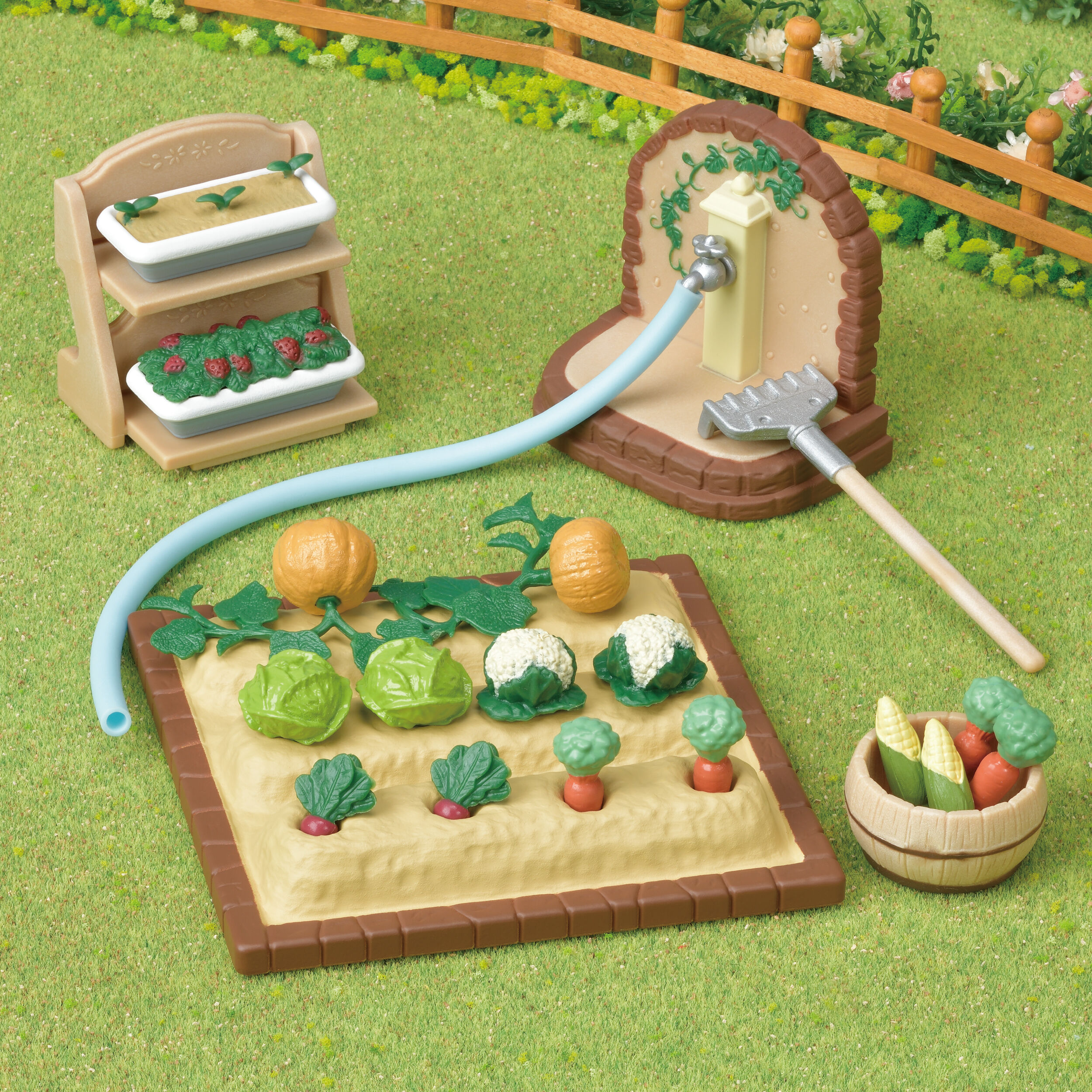 シルバニアファミリー　お庭セット　やさい畑セット やさいづくりセット / 家具 - シルバニアファミリーオンラインショップ