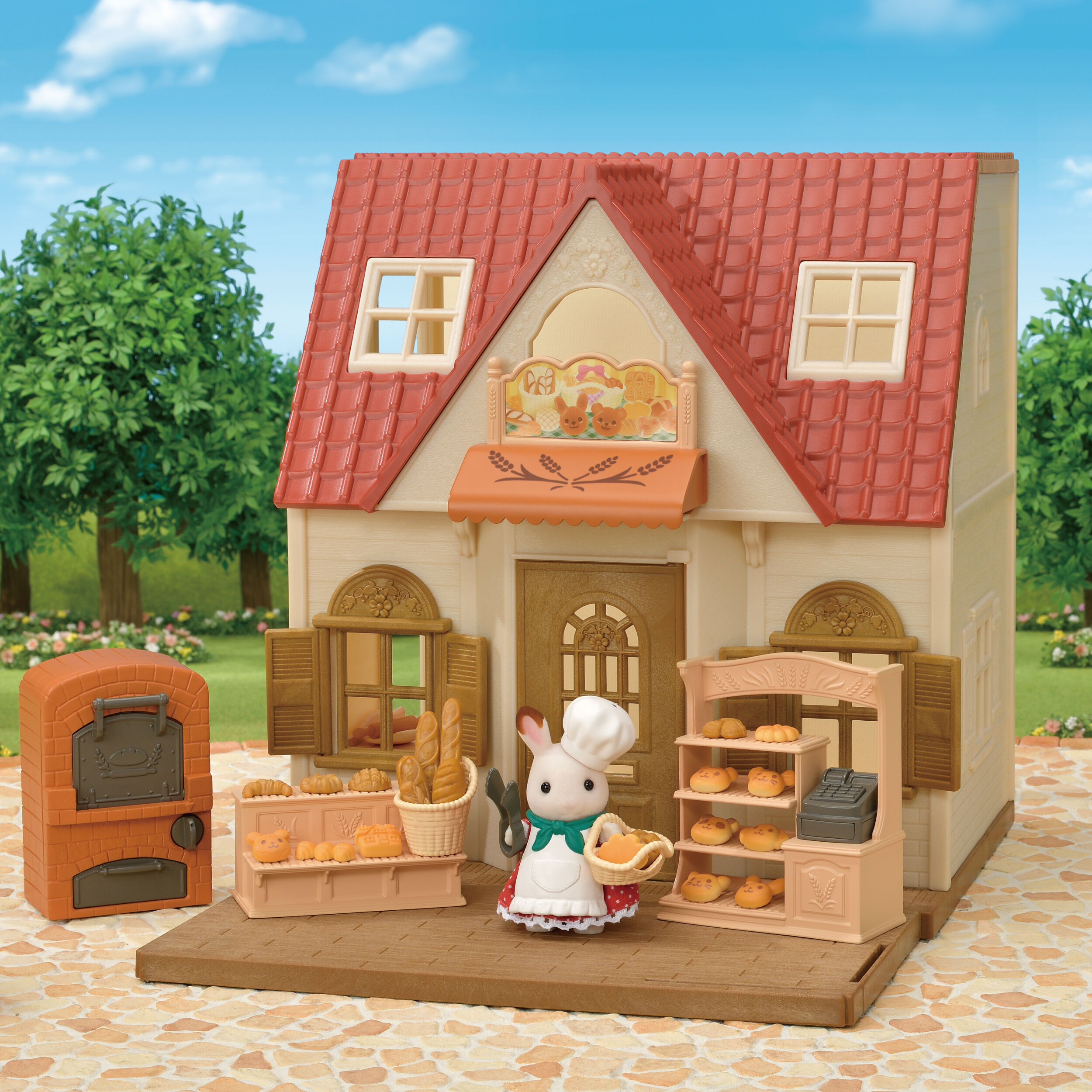 シルバニア はじめてのパン屋さんセット ピクニックワゴン