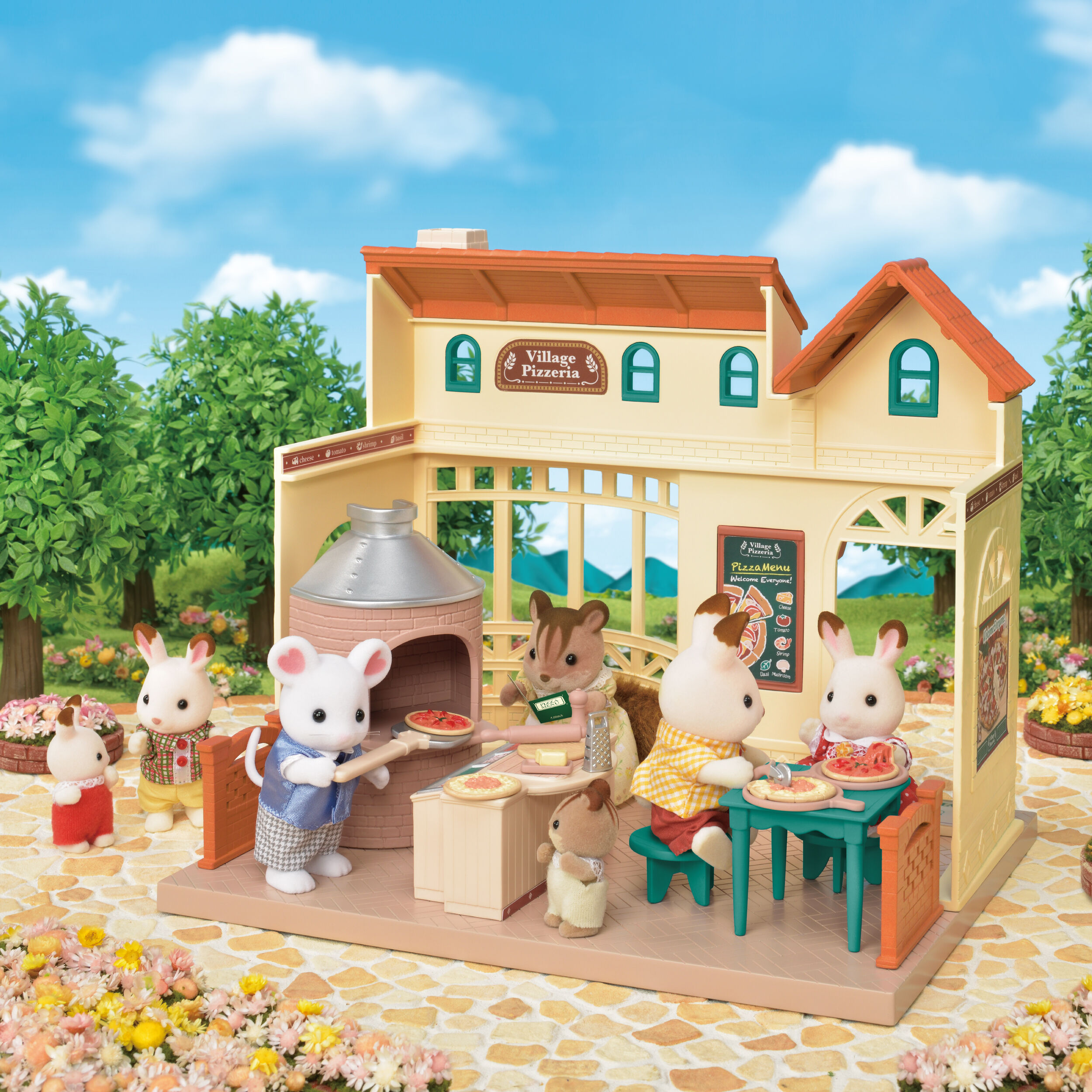 EPOCH - シルバニア　ピザ　パーラー Amazon.com: Sylvanian Families shops deliver Pizzeria's set