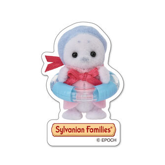 ステッカー　アザラシの赤ちゃん(ピンク服）