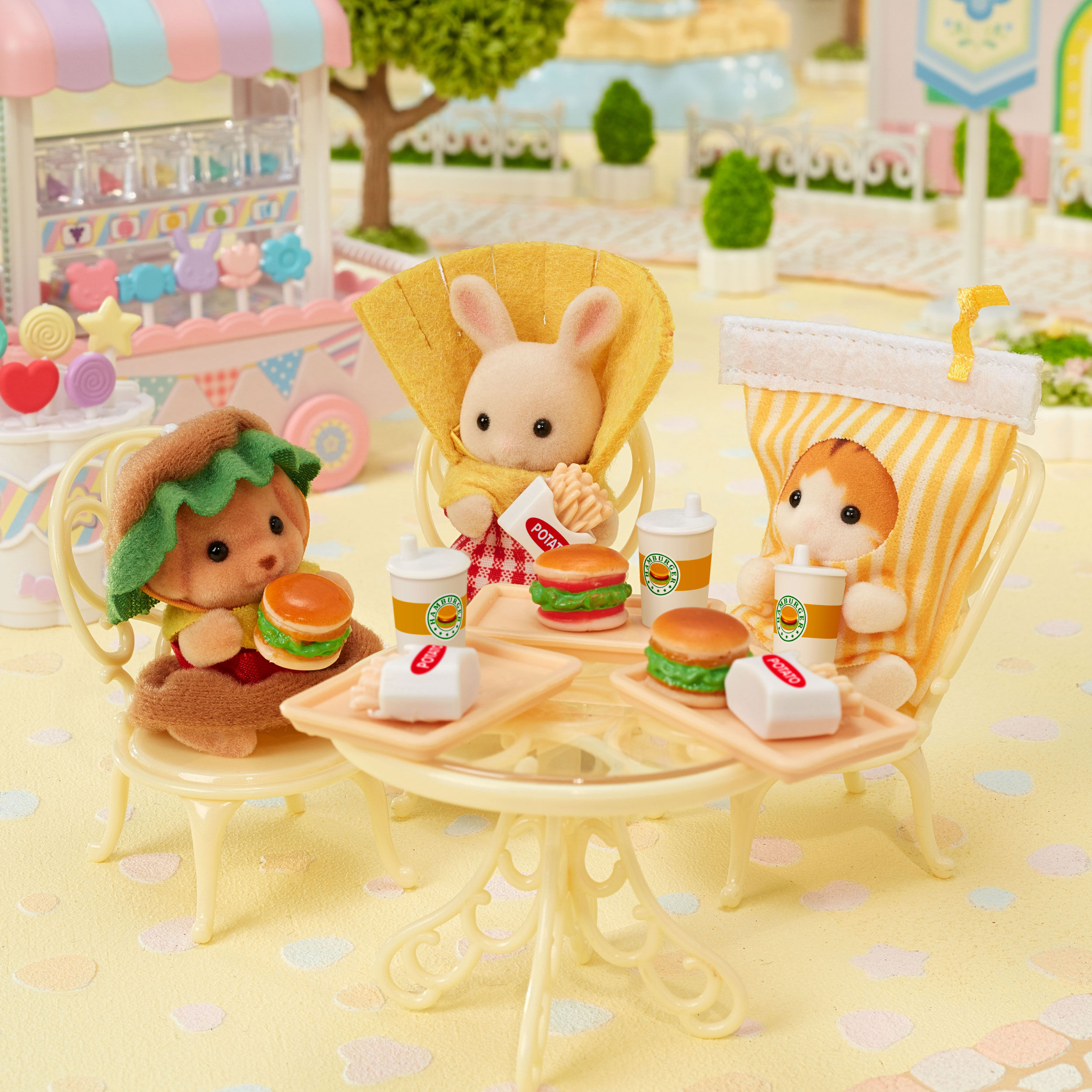 優れた品質 赤ちゃんトリオ（ハンバーガーセット） / 赤ちゃん - シルバニア シルバニアファミリー