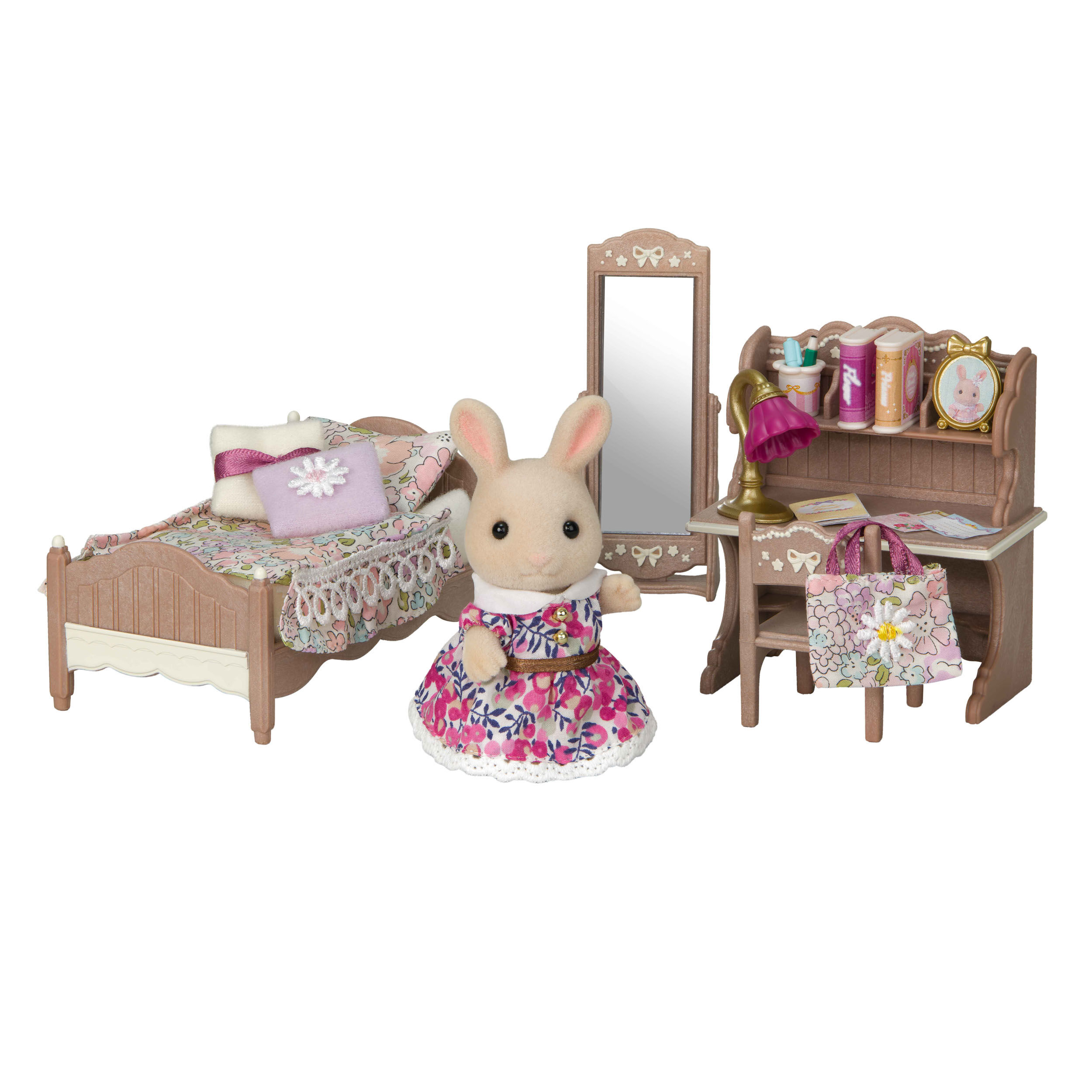 フローラルチャイルドルーム -リバティプリント- / 家具と人形セット