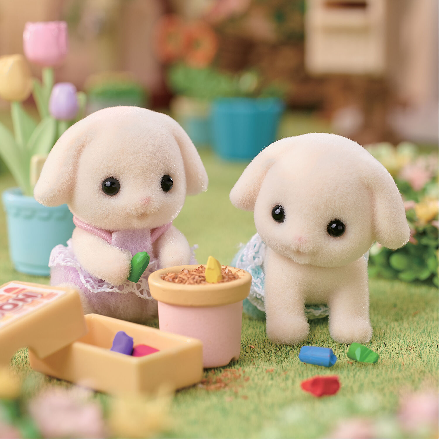 Babythree 限定品　うさぎ双子　双重生 楽天市場】シルバニアファミリー フローラウサギのふたごちゃん