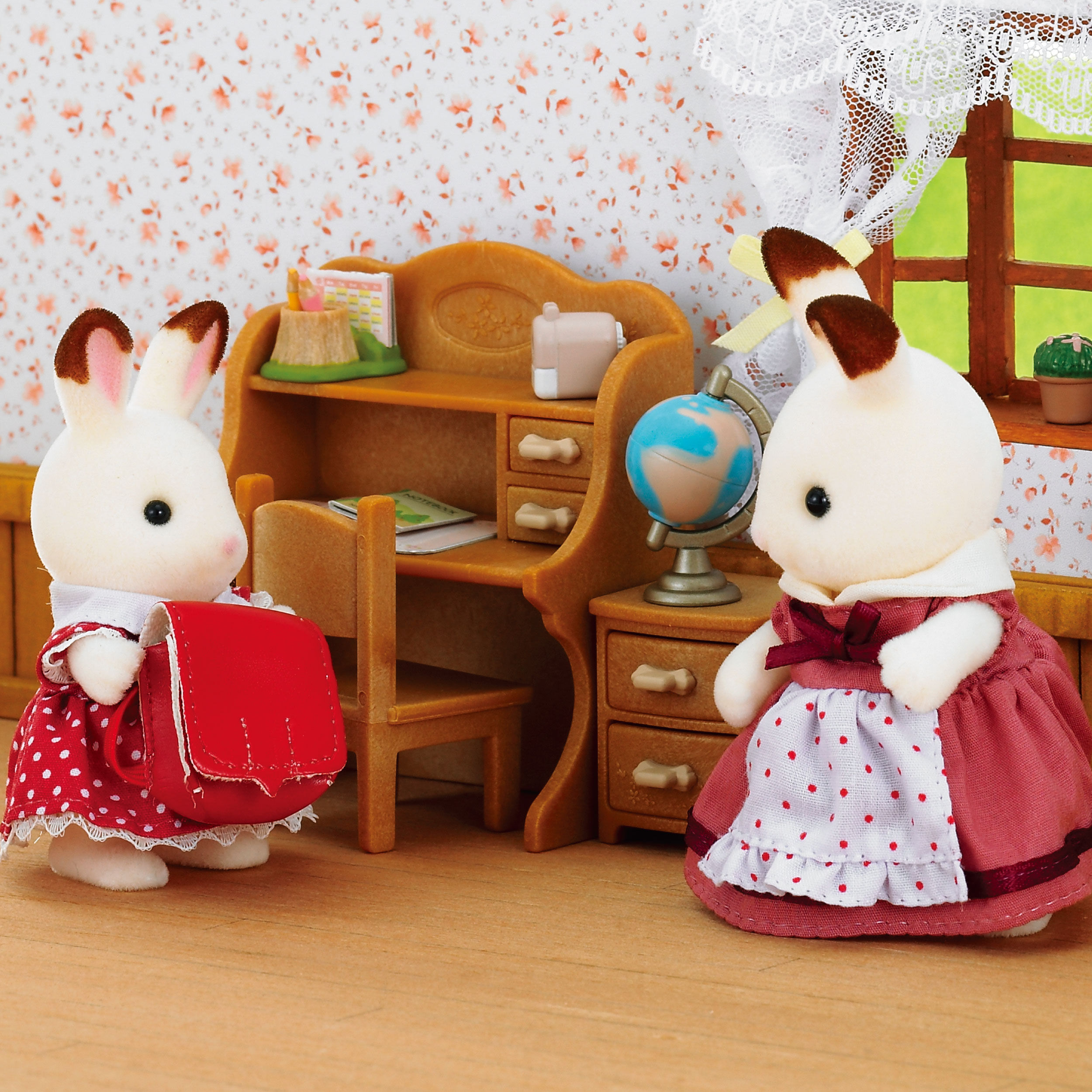 うさぎページジュニア予習シリーズ 小3 2～6月号セット【未使用】【美品】 ショコラウサギの女の子・家具セット / 家具と人形セット