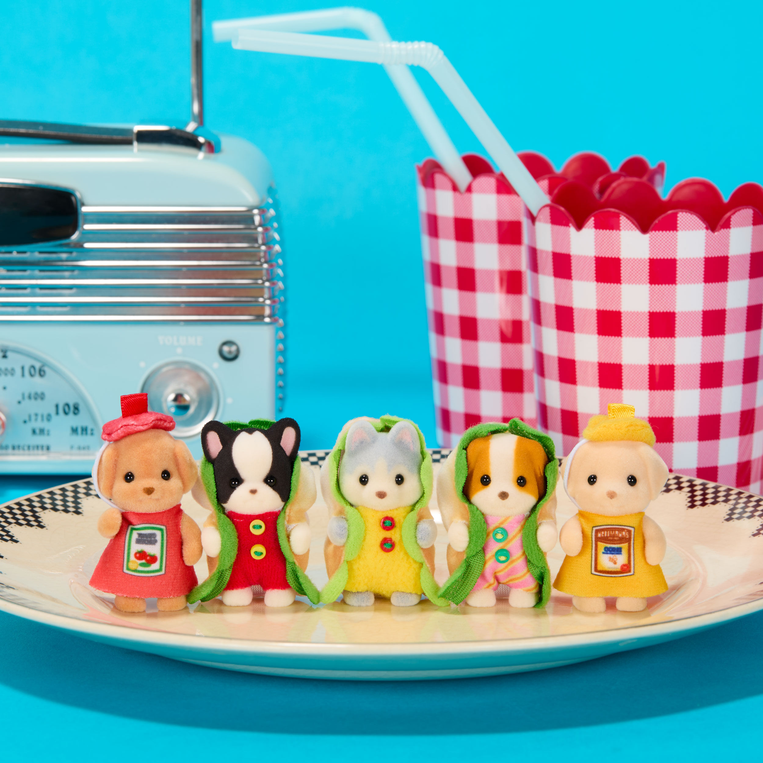 【新品】シルバニアファミリー　あつまれ！　赤ちゃんセット　ホットドッグ　① あつまれ！赤ちゃんセット-ホットドッグ- ⁄ 赤ちゃん - シルバニア