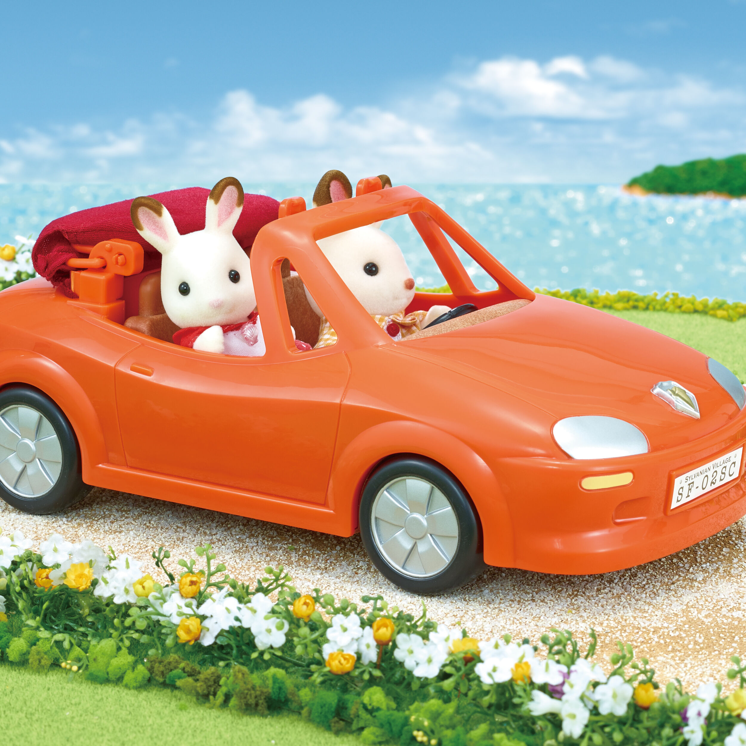 【完売】  海外版】ふたりでおでかけオープンカー / のりもの - シルバニア シルバニアファミリー