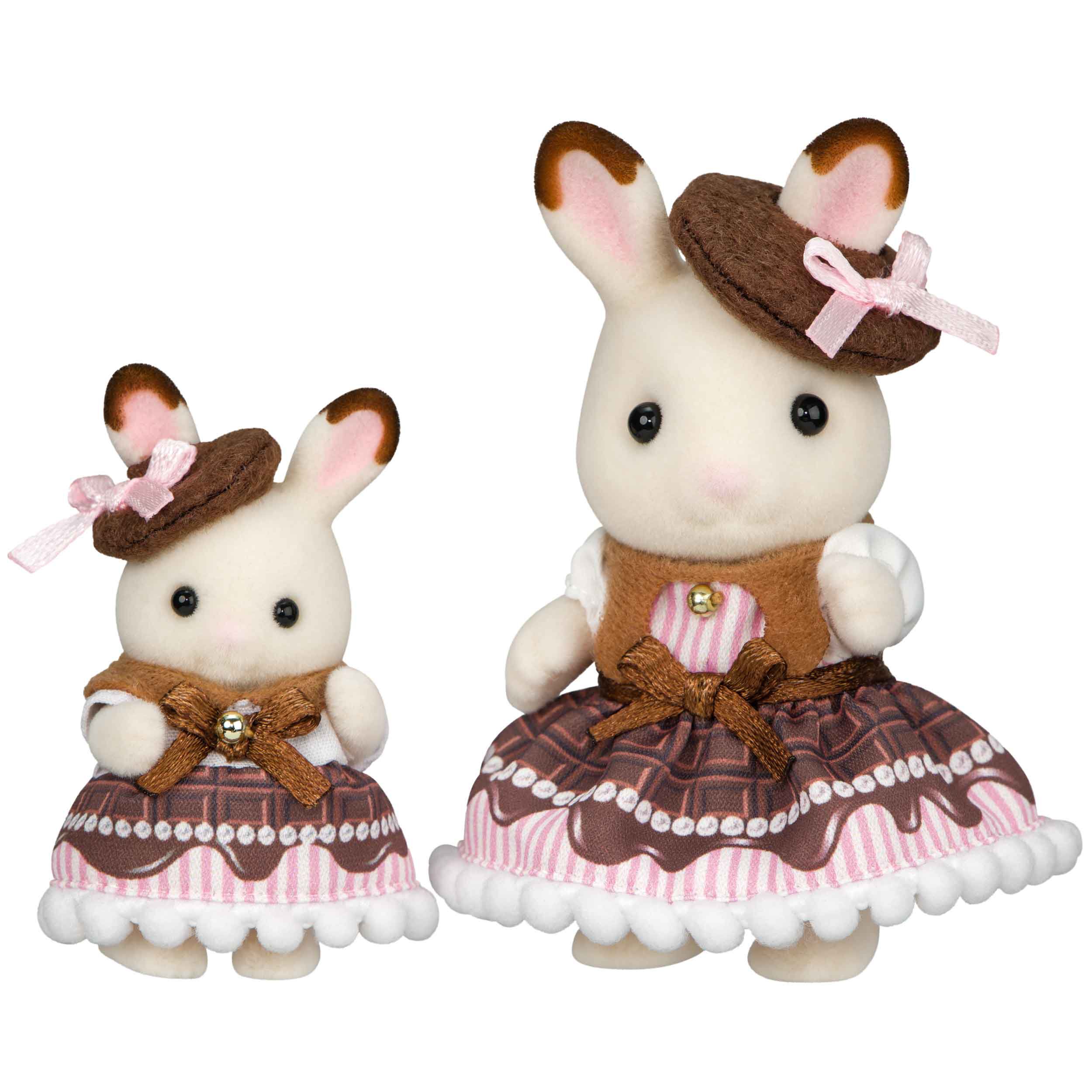 ＼半額SALE／ スイートチョコレートペアセット -ショコラウサギの女の子 シルバニアファミリー