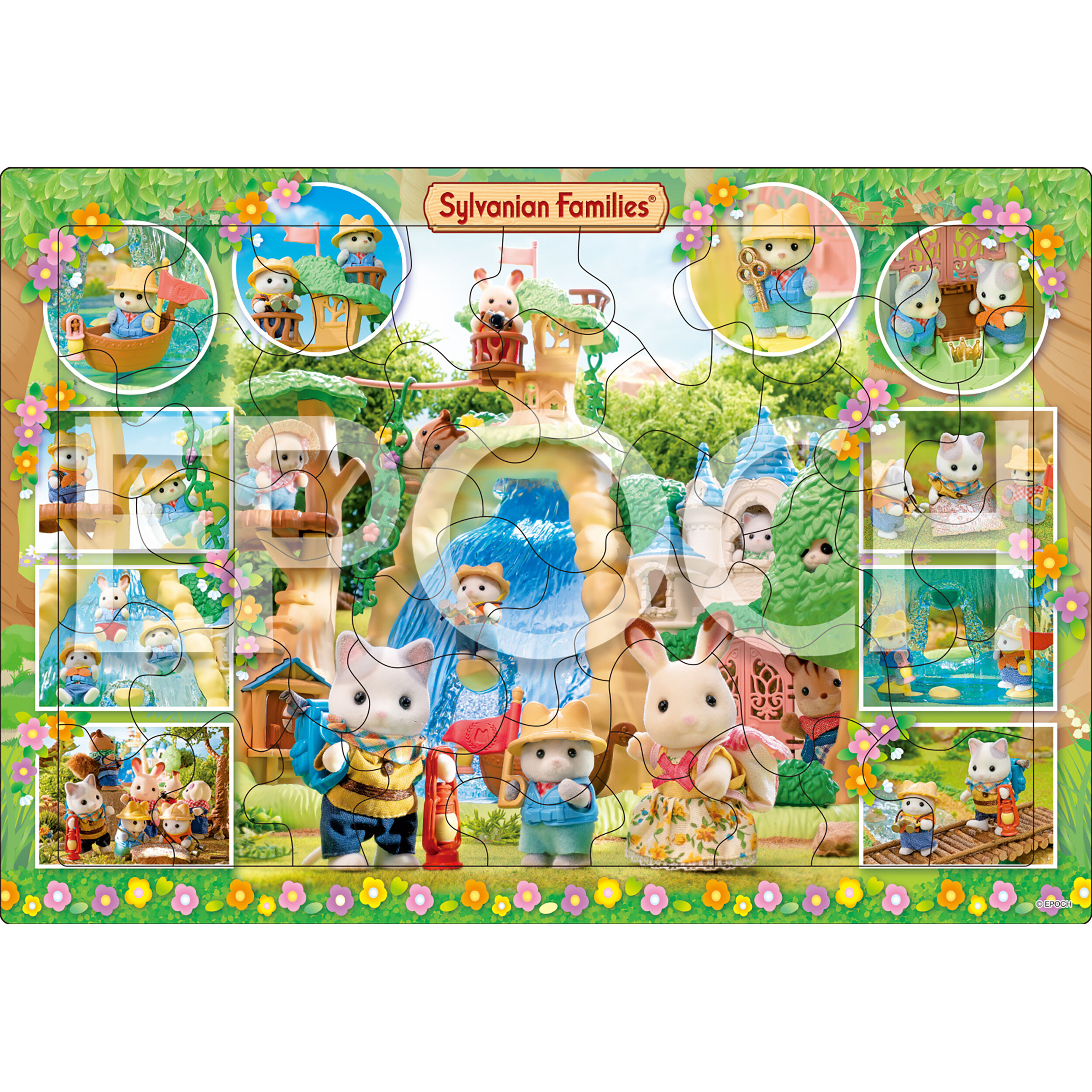 シルバニアファミリーの400ピースパズル、みんなでハイキング