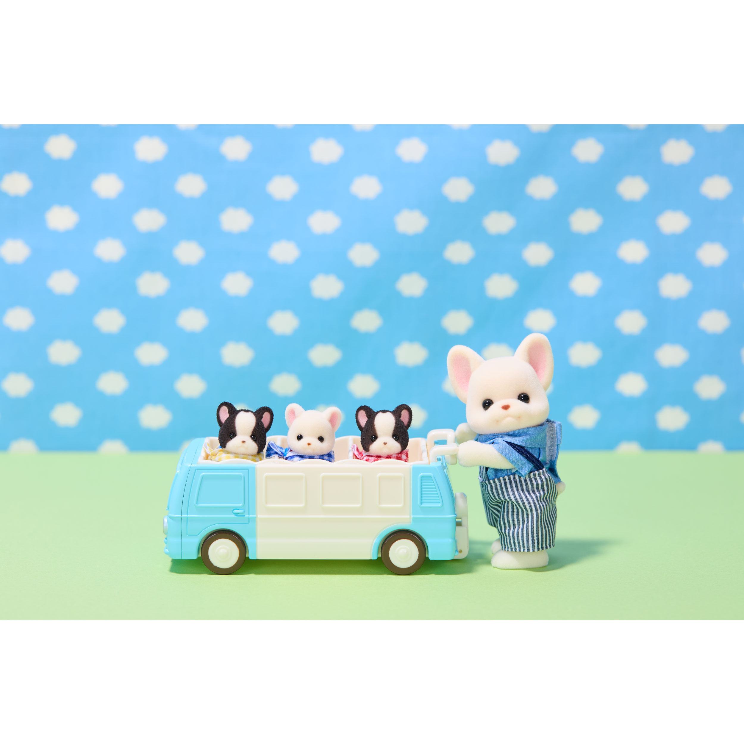 たなかしんこ トリプル・トラブル　三つ子ちゃんが来た！ フレンチブルドッグのみつごちゃん -わくわくおでかけセット- / 家具と
