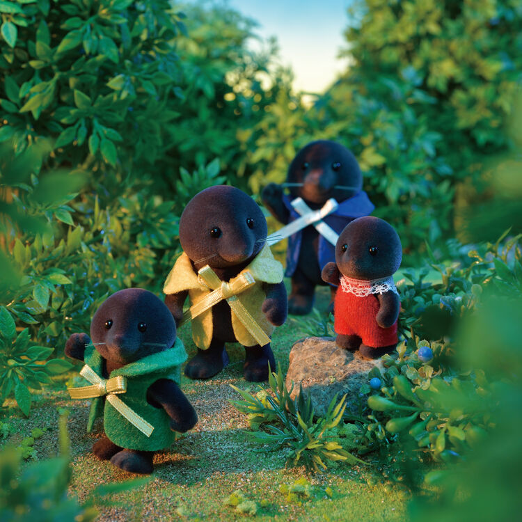 未開封 モグラ シルバニアファミリー モグラファミリー 鋭 ブラウン  