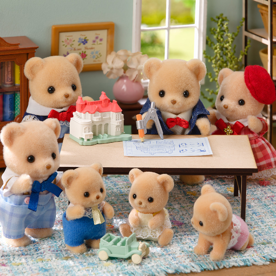 シルバニアファミリー☆初期くまさん用着物&バッグ♪ クマファミリー | シルバニアファミリー