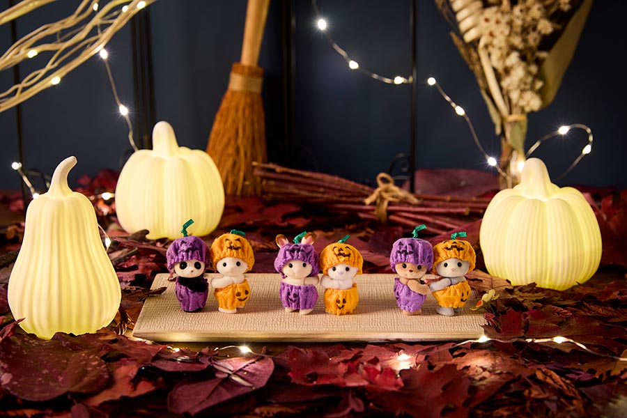 ☆仲良しハロウィンset☆ シルバニアファミリー ハロウィンおばけとかぼちゃの馬車セット