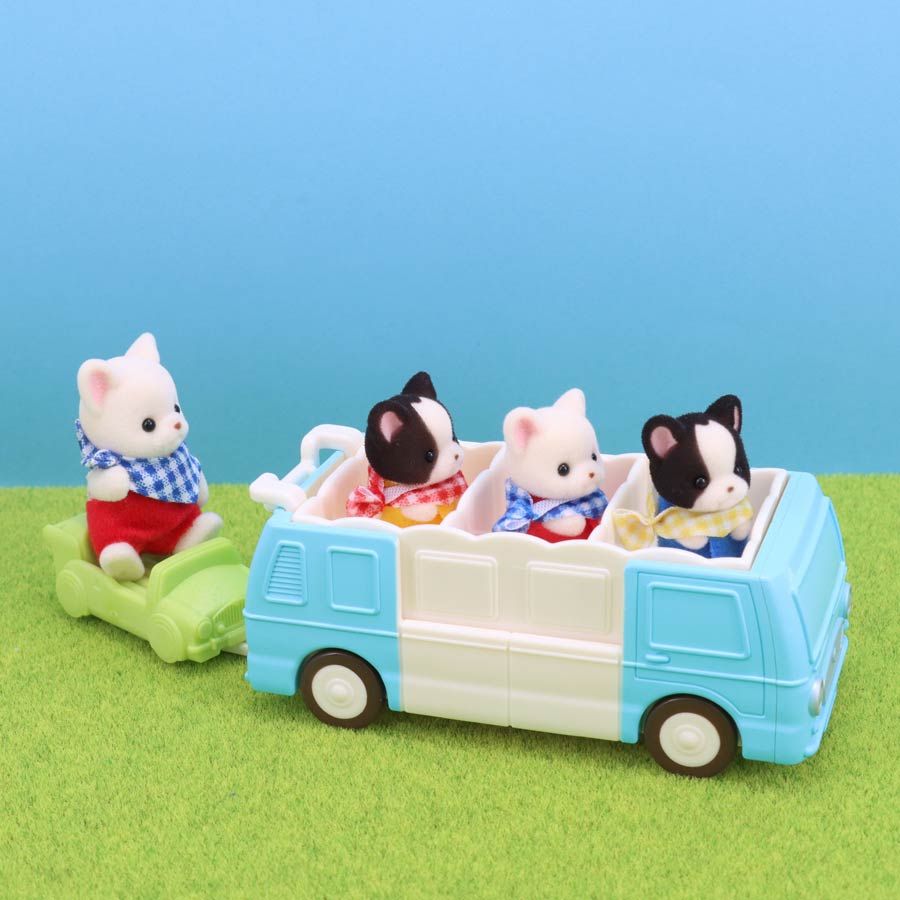 ✩徳子様✩レオパ＆ウィーゼルレッキスリバーシブル＆型押しフォックスセット フレンチブルドッグのみつごちゃん -わくわくおでかけセット- / 家具と