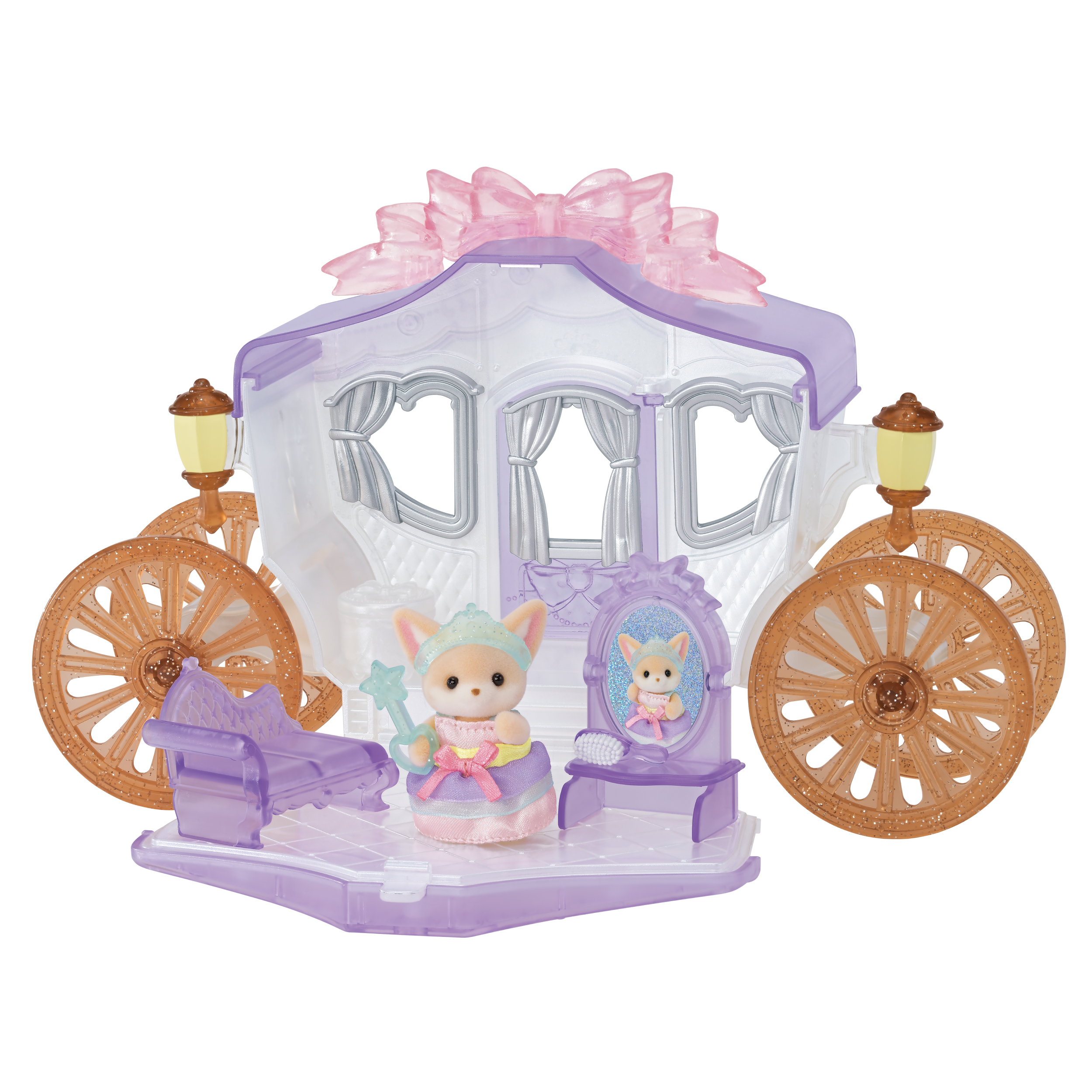 シルバニア　ブティック　ドレスショップ　プリンセス　馬車 プリンセスとおしゃれ馬車セット -フロスティクリスタルver