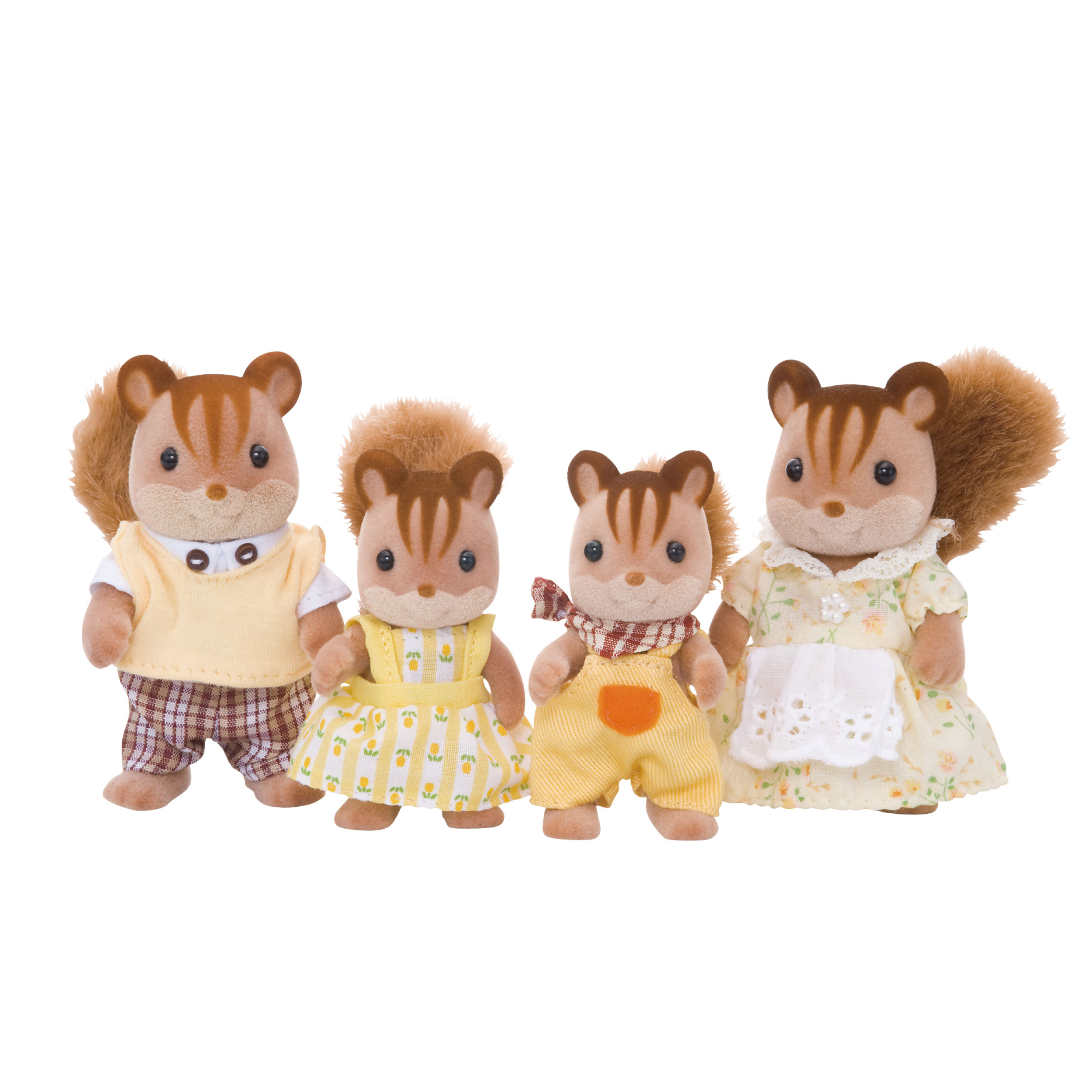 シルバニア　初期　ハンドメイド　クリスマスリース　シルバニアファミリー　リス くるみリスファミリー / ファミリーセット - シルバニアファミリー