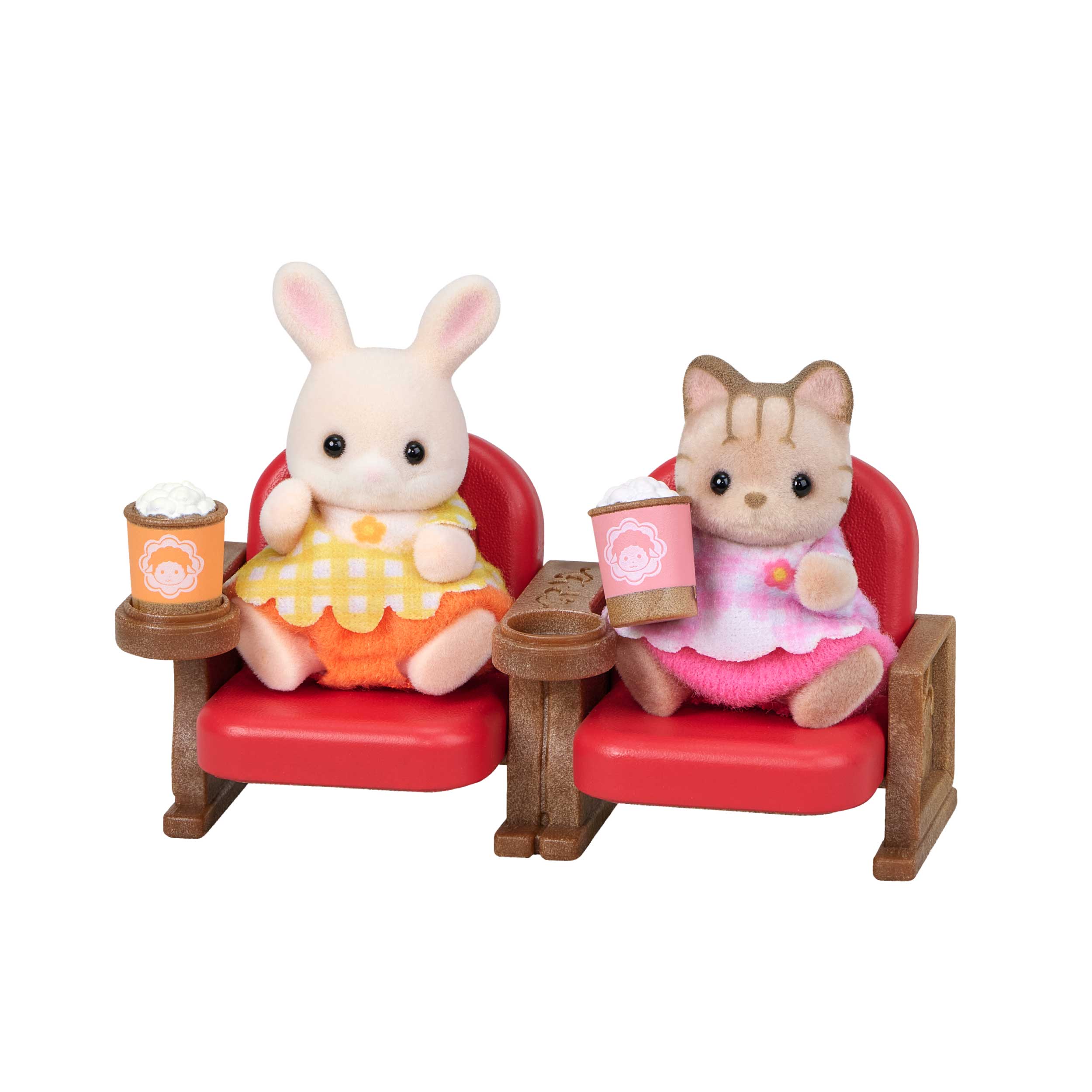 赤ちゃんシアターセット-マーガレットウサギ＆シマネコ- / 家具と人形セット - シルバニアファミリーオンラインショップ