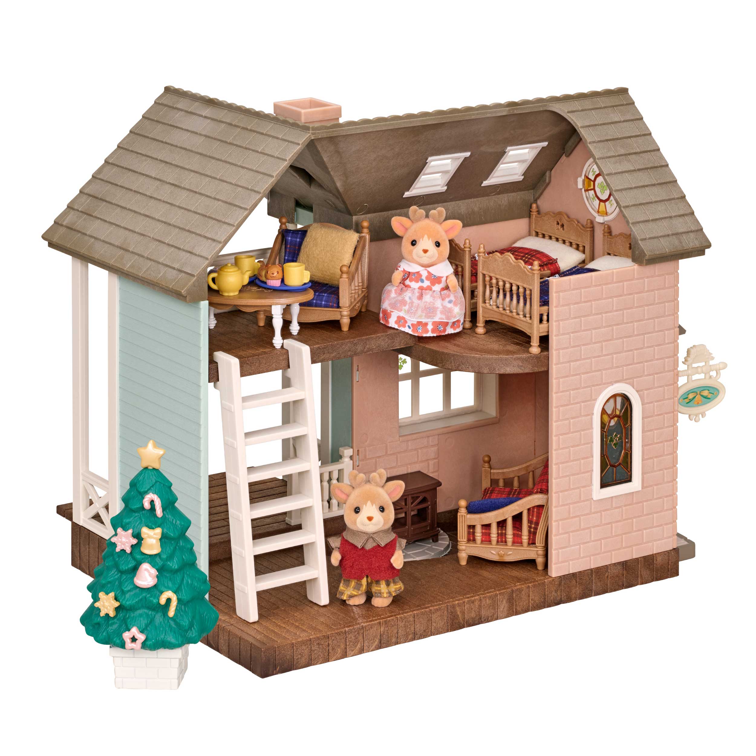 【予約販売】本 トナカイきょうだいとクリスマスホリデーロッジ お家 / シルバニアファミリー