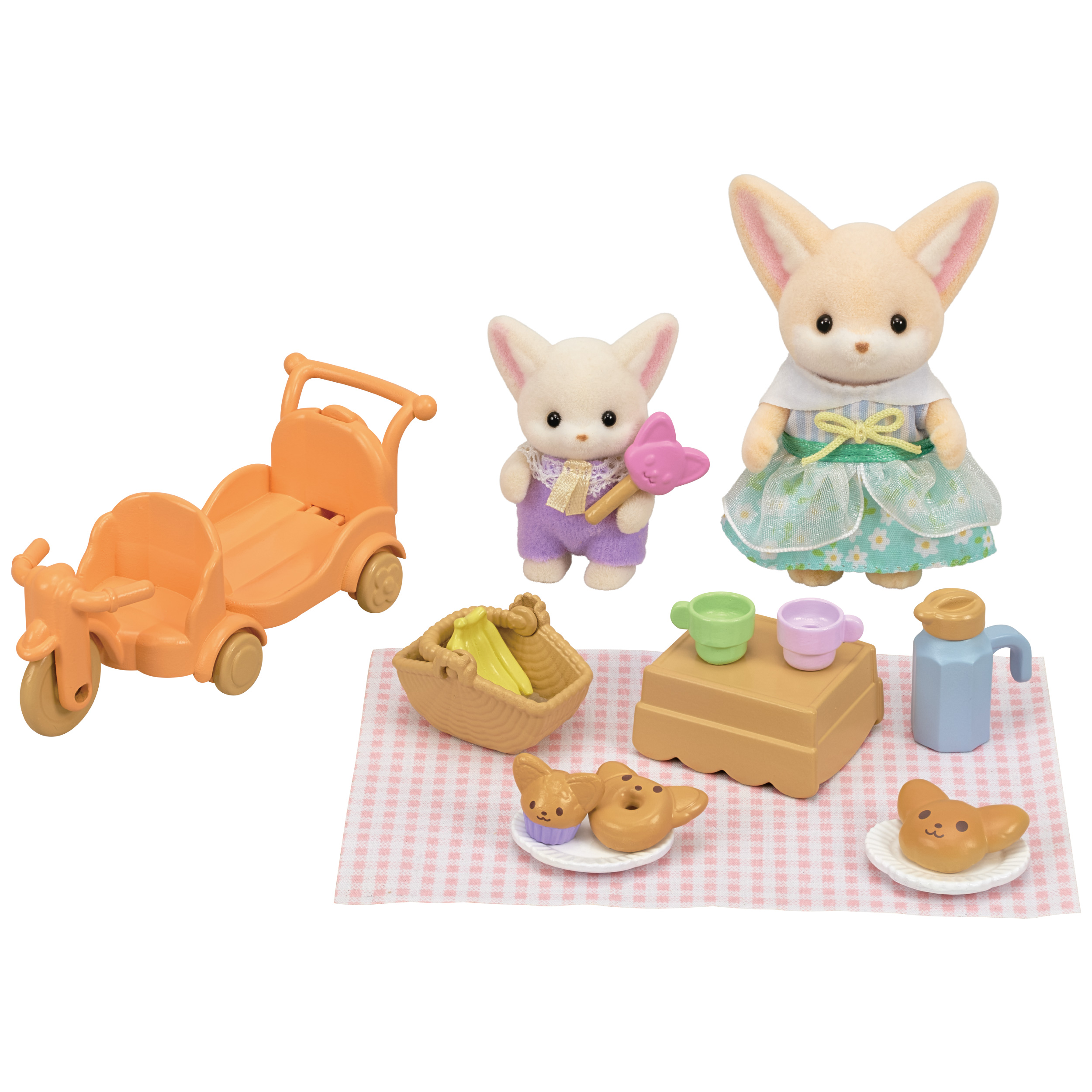なかよしピクニックセット-フェネックきょうだい- / 家具と人形セット