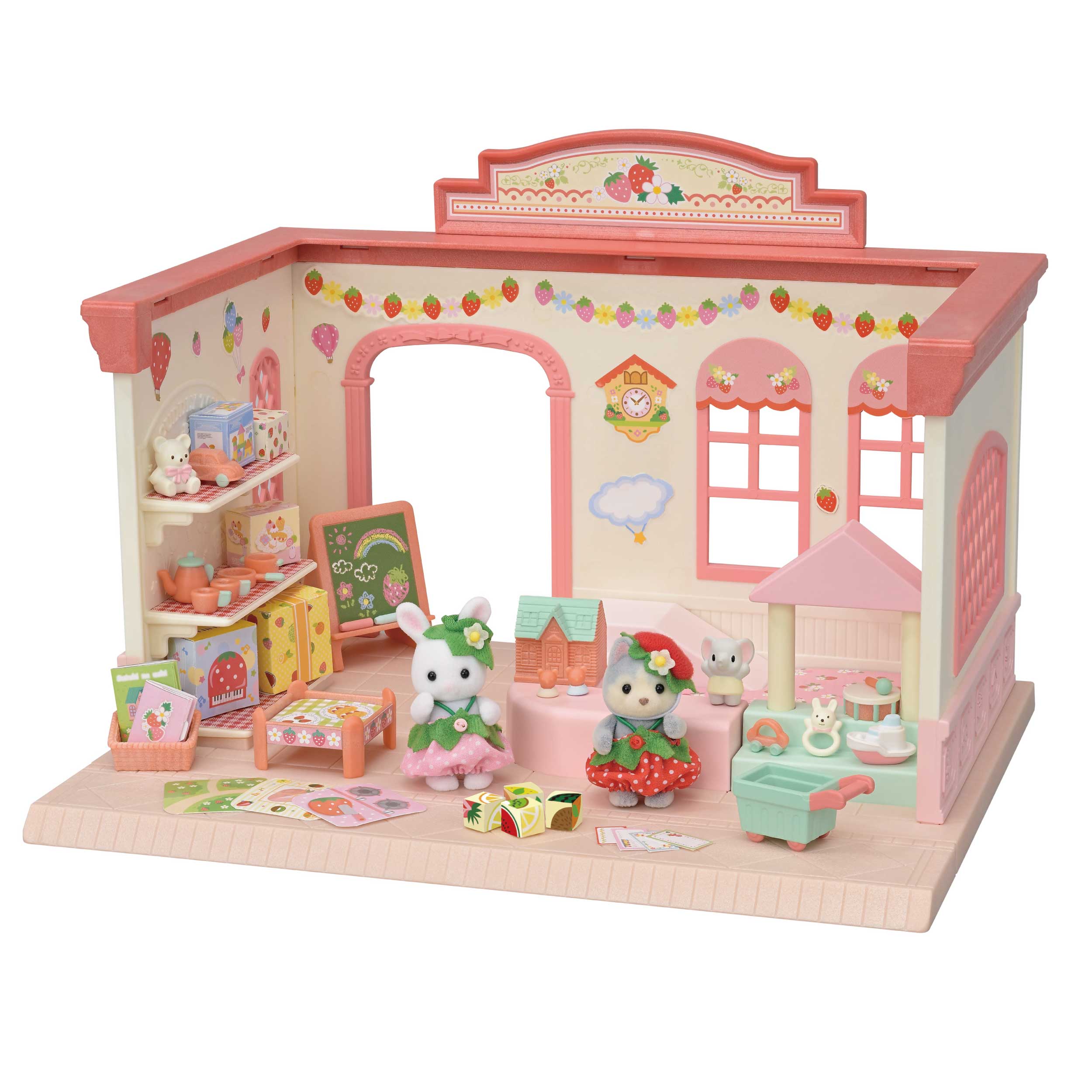 本当に信頼出来る商品 いちごのナーサリールーム / シルバニア - 家具と人形セット キャラクターグッズ