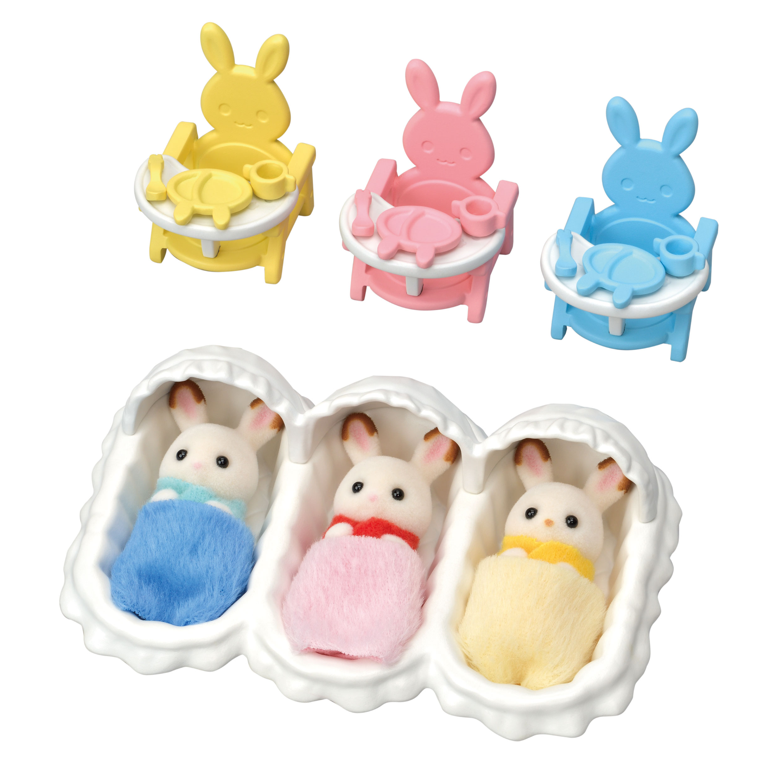 日本最大の ショコラウサギのみつごちゃんお世話セット / 家具と人形セット その他