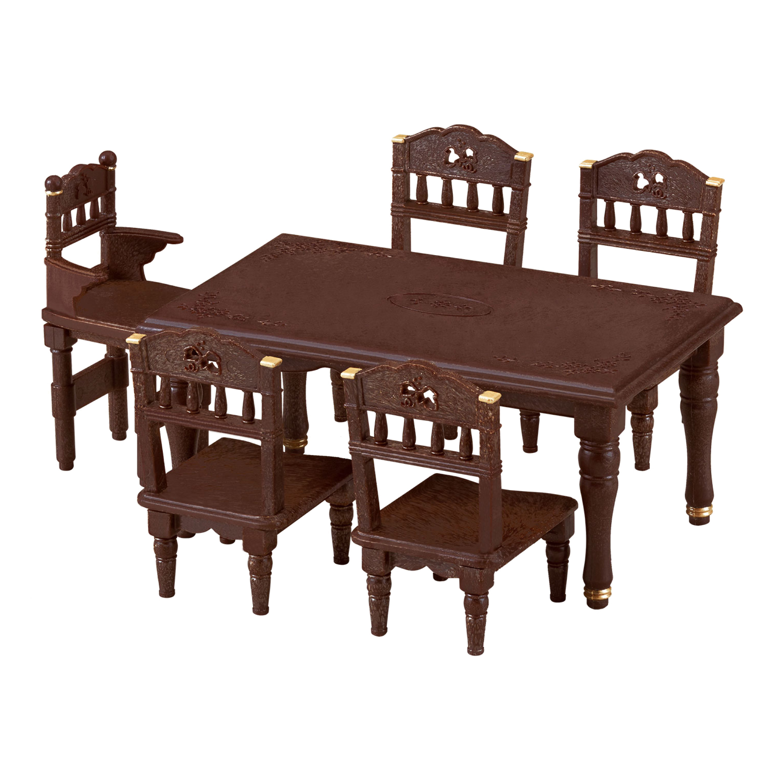クラシックブラウン テーブルセット / 家具 - シルバニアファミリー