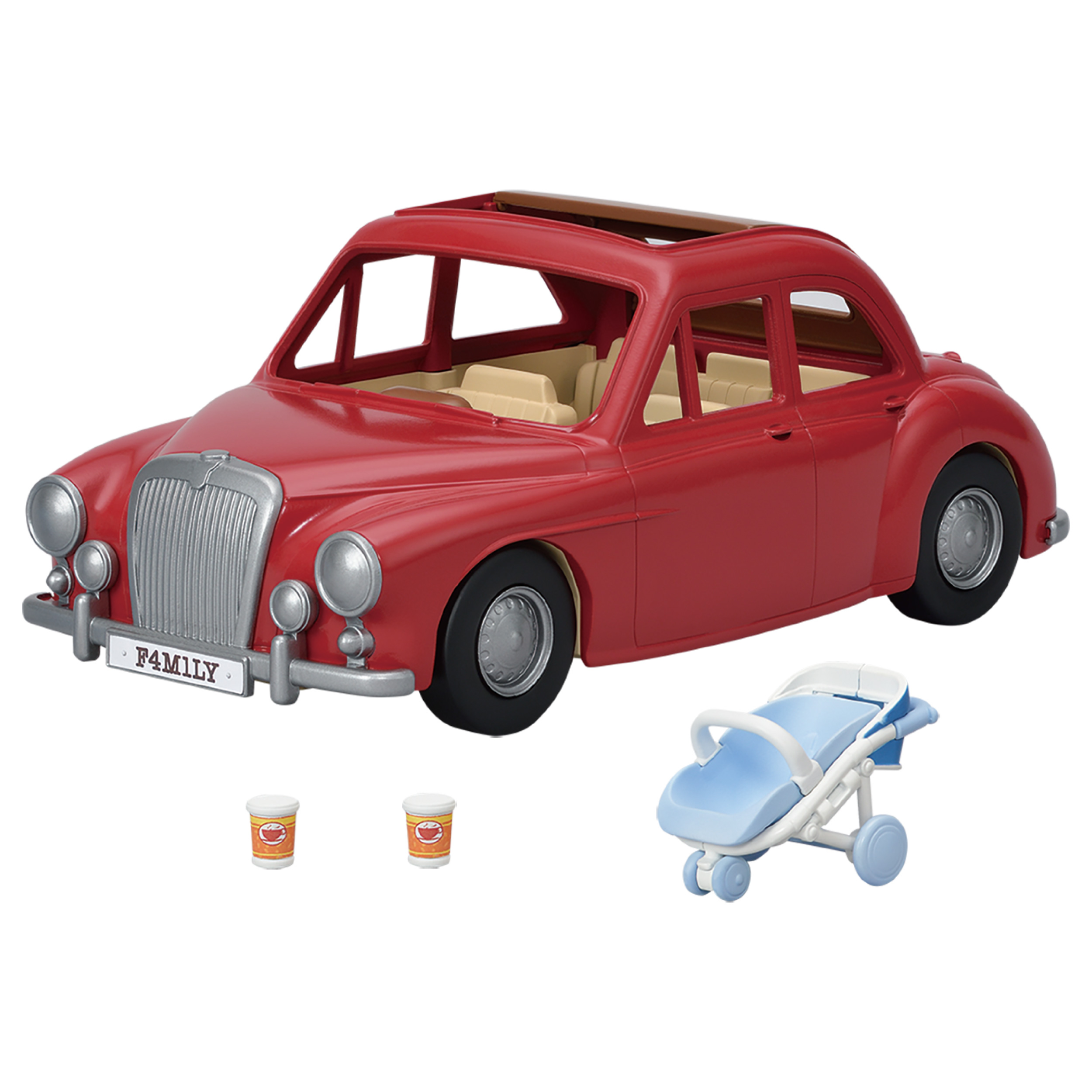 1円～】シルバニアファミリー 車 キャンピングカー 家 ヤシの木